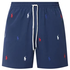 Traveller Polo Player Logo Drawstring Shorts