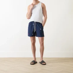 Traveller Polo Player Logo Drawstring Shorts