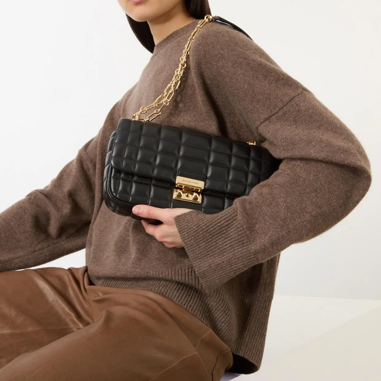 Tribeca Large Quilted Shoulder Bag