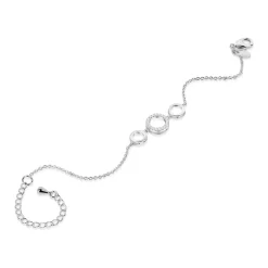 Triple Circular Crystal Embellished Bracelet