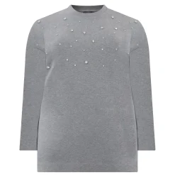 Discount PERSONA BY MARINA RINALDI Tuc Rhinestone Sweatshirt