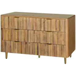 Online CASEYS FURNITURE Turin 6-Drawer Wide Chest Brown