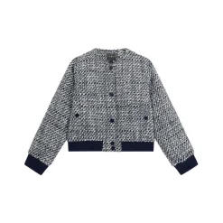 Outlet GUESS Tweed Bomber Jacket