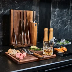 TWIN 1731 7-pcs Brown Knife Block Set