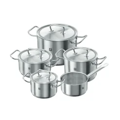 Twin Classic 5 Piece 18-10 Stainless Steel Pot Set