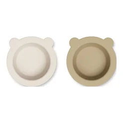 Two-Pack Peony Suction Bowl