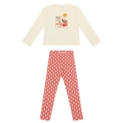 Two-Piece Plant T-Shirt & Printed Leggings Set