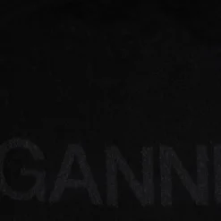 New GANNI Two-Tone Logo Scarf