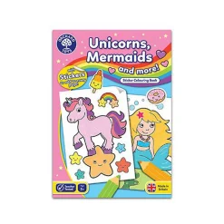 Unicorns and Mermaids Sticker Colouring Book