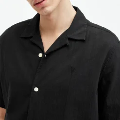 Best ALLSAINTS Valley Embroidered Logo Relaxed Fit Shirt