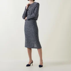 Sale BOSS Vatilar Bouclé Knit Pencil Skirt