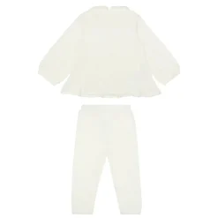 Velour Sweatshirt & Sweatpants Two-Piece Set