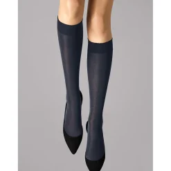 Outlet WOLFORD Velvet de Luxe Knee Highs Admiral