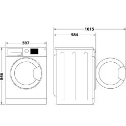 Vented Tumble Dryer White 8kg