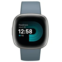 Clearance FITBIT Versa 4 Waterfall Blue-Platinum Smart Watch