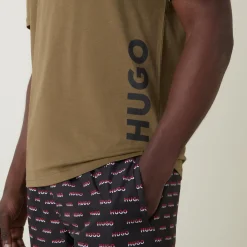 Discount HUGO Vertical Logo Lounge T-Shirt