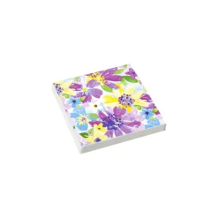 Vibrant Blossoms Paper Napkins, Set of 20