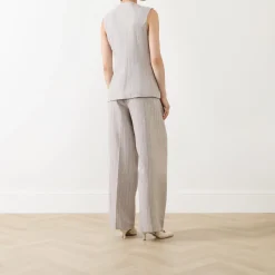 Fashion SELECTED FEMME Vilka Pinstripe Wide Leg Trousers