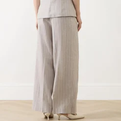 Vilka Pinstripe Wide Leg Trousers