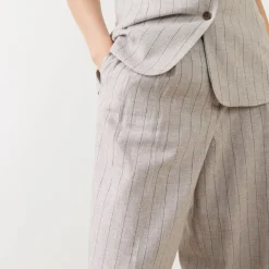 Vilka Pinstripe Wide Leg Trousers