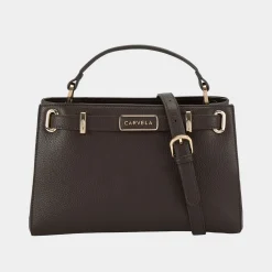 Violet Belted Midi Bag