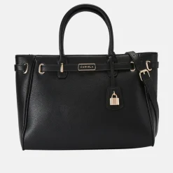 Violet Belted Tote Bag