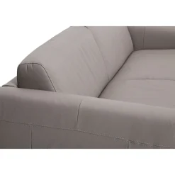 Visconti Leather Sofa Bed Warm Grey