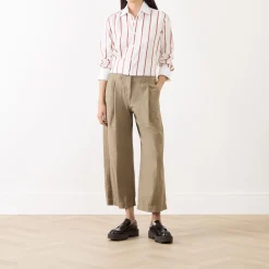 Clearance WEEKEND MAX MARA Vista Cropped Barrel Leg Trousers