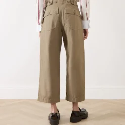 Clearance WEEKEND MAX MARA Vista Cropped Barrel Leg Trousers