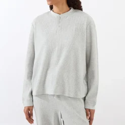 Waffle Long-Sleeved Top