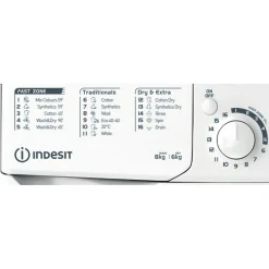 Discount INDESIT Washer Dryer 8-6kg 1400 Spin White