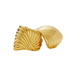 Wavy Ridge Ripple Earrings