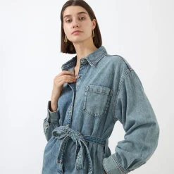 Weightless Denim Playsuit