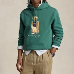 Hot POLO RALPH LAUREN West Village Bear Logo Drawstring Hoodie