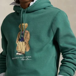 Hot POLO RALPH LAUREN West Village Bear Logo Drawstring Hoodie