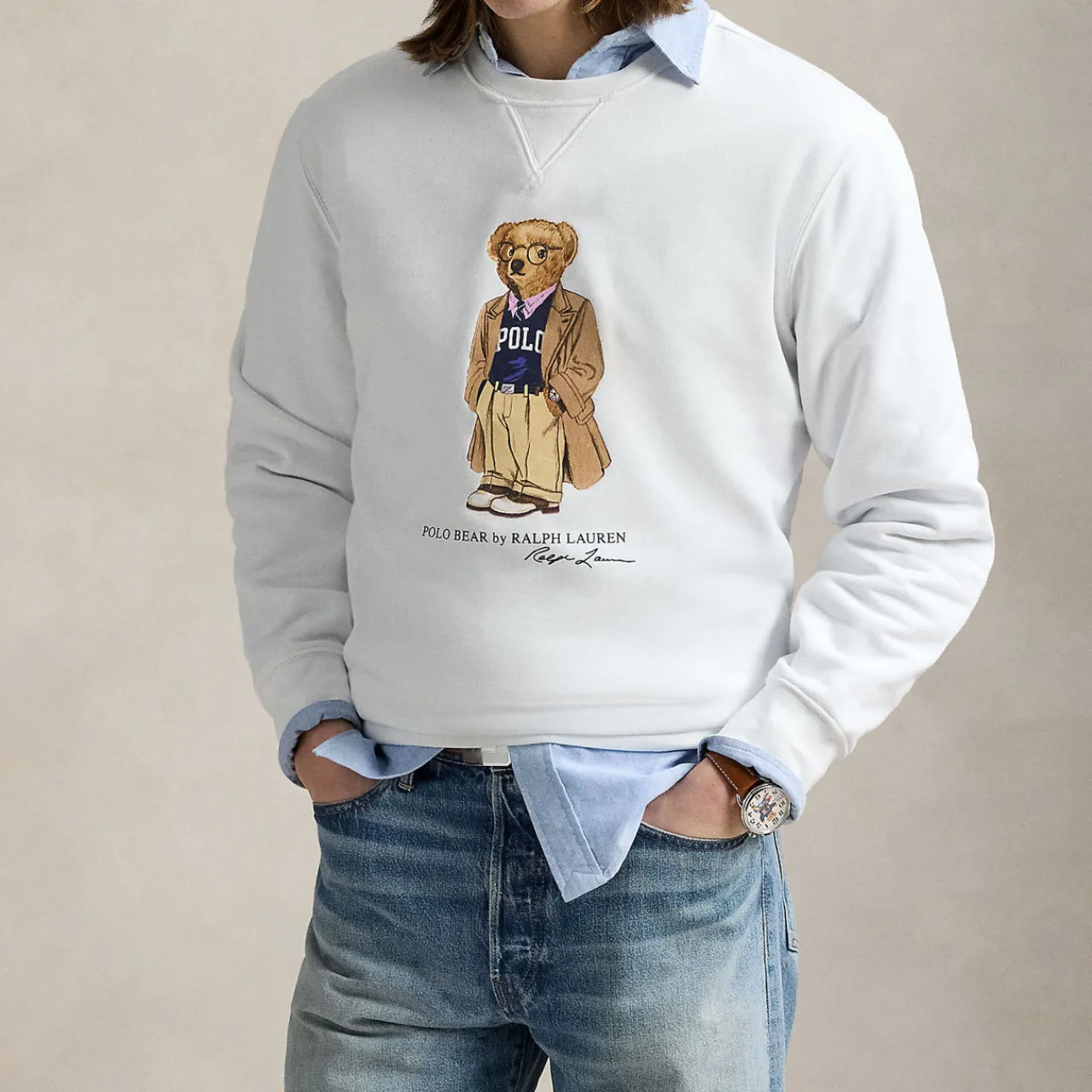 Outlet POLO RALPH LAUREN West Village Bear Logo Sweatshirt