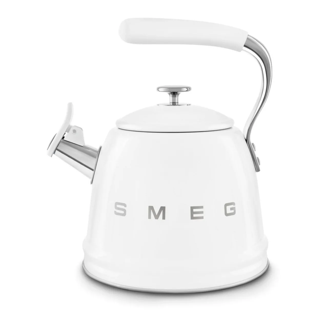 Hot SMEG Whistling Kettle White