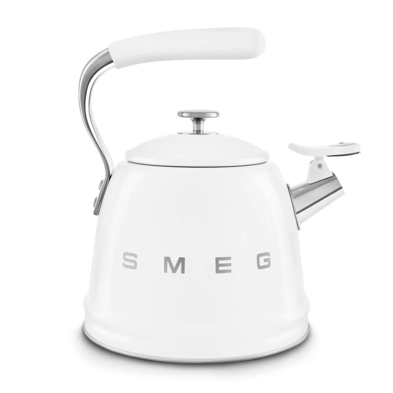 Hot SMEG Whistling Kettle White
