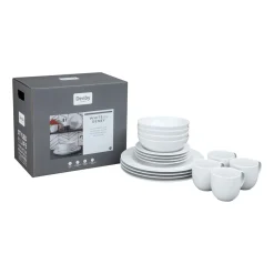 Fashion DENBY White By 16 Piece Tableware Set