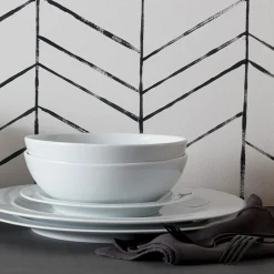 New DENBY White By 12-Piece Tableware Set