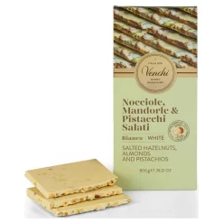 Fashion VENCHI White Chocolate With Salted Nuts Maxi Bar 800g