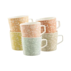 Outlet AYNSLEY White Willow Mugs Set of Six