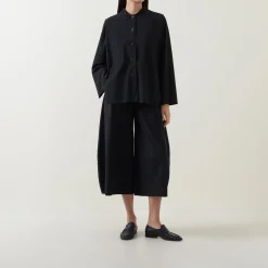 Wide Leg Cropped Trousers