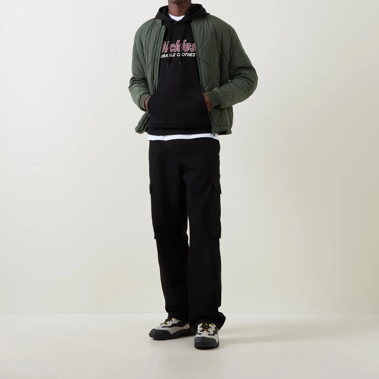 Hot DICKIES Williston Logo Drawstring Hoodie