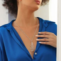 Online NEWBRIDGE SILVERWARE Wish Feather Pendant Necklace