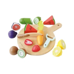 Outlet LE TOY VAN Wooden Chopping Board & Sliceable Play Food