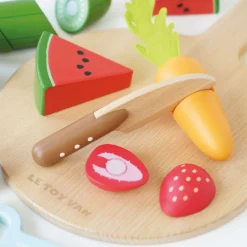 Outlet LE TOY VAN Wooden Chopping Board & Sliceable Play Food