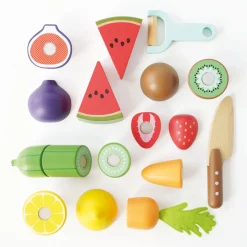 Outlet LE TOY VAN Wooden Chopping Board & Sliceable Play Food