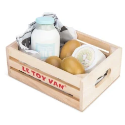 Hot LE TOY VAN Wooden Eggs And Dairy Crate