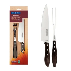 Wooden Handle Two Piece Carving Set
